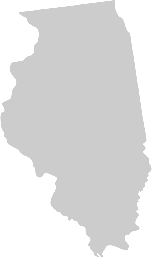 illinois map vector