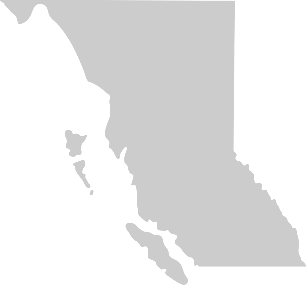 british columbia  map vector