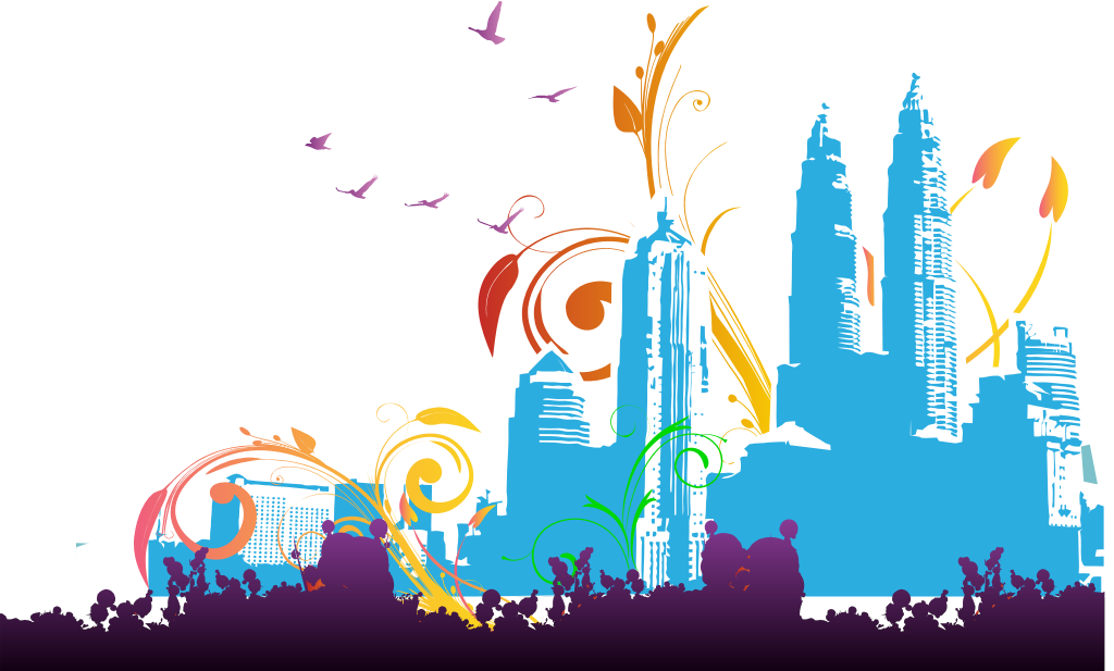 City fantasy  vector