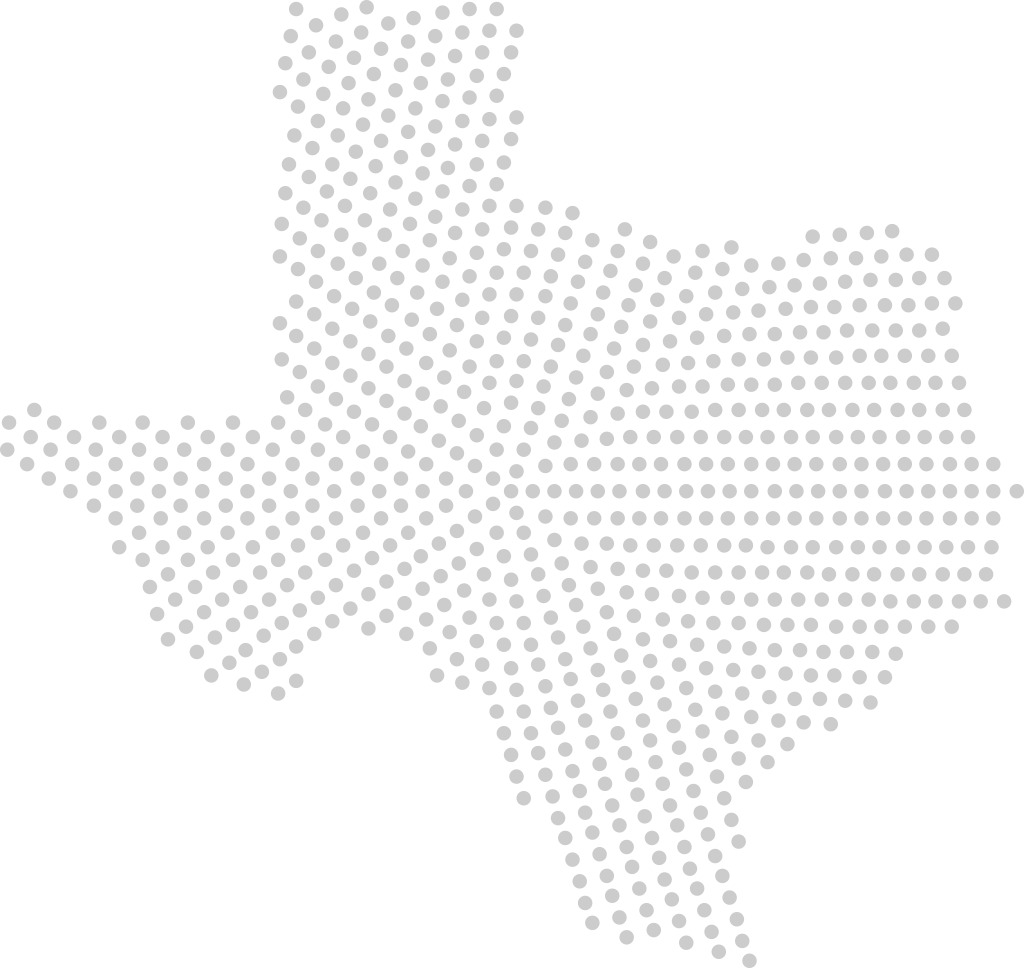 Texas punteado mapa vector