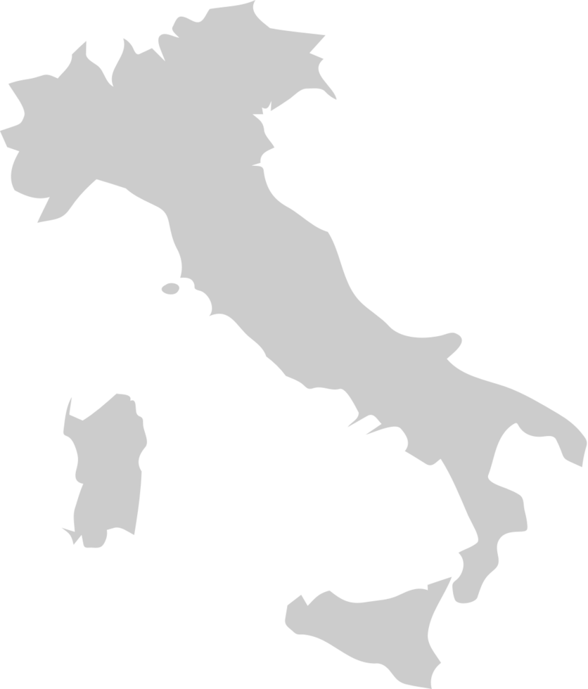 mapa de italia vector