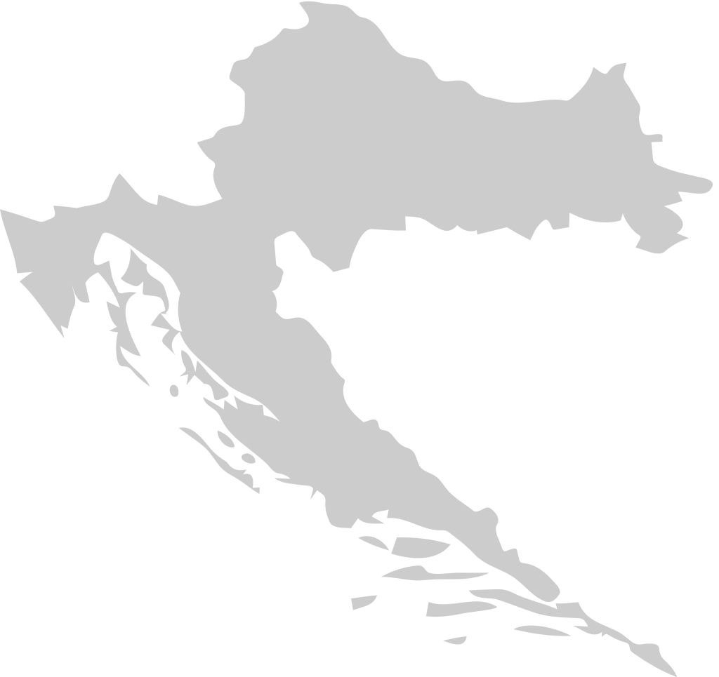 croatia map vector