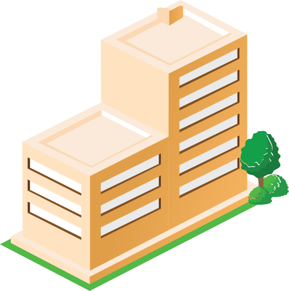 City buiiding isometric vector