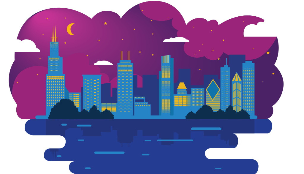 City night vector