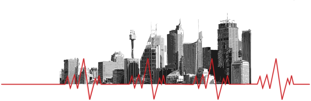 City pulse vector
