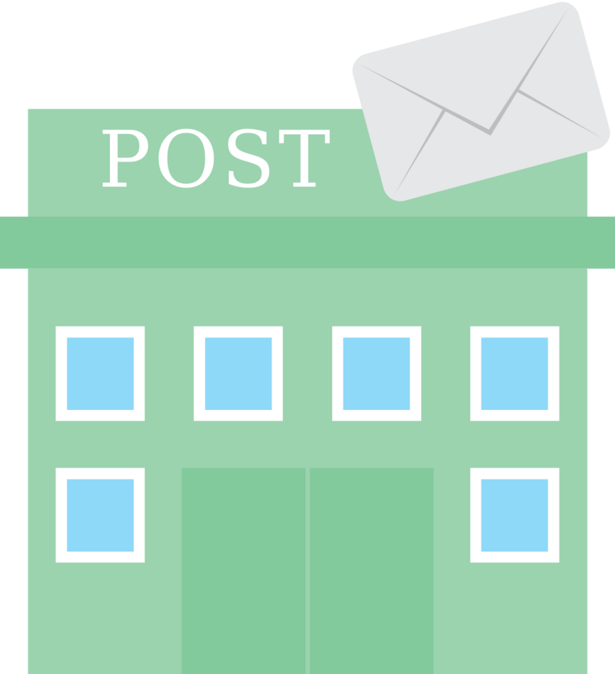 City building post  vector