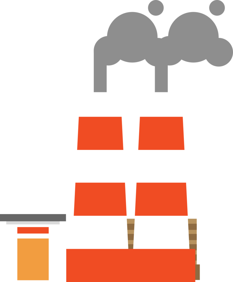 City building factory vector