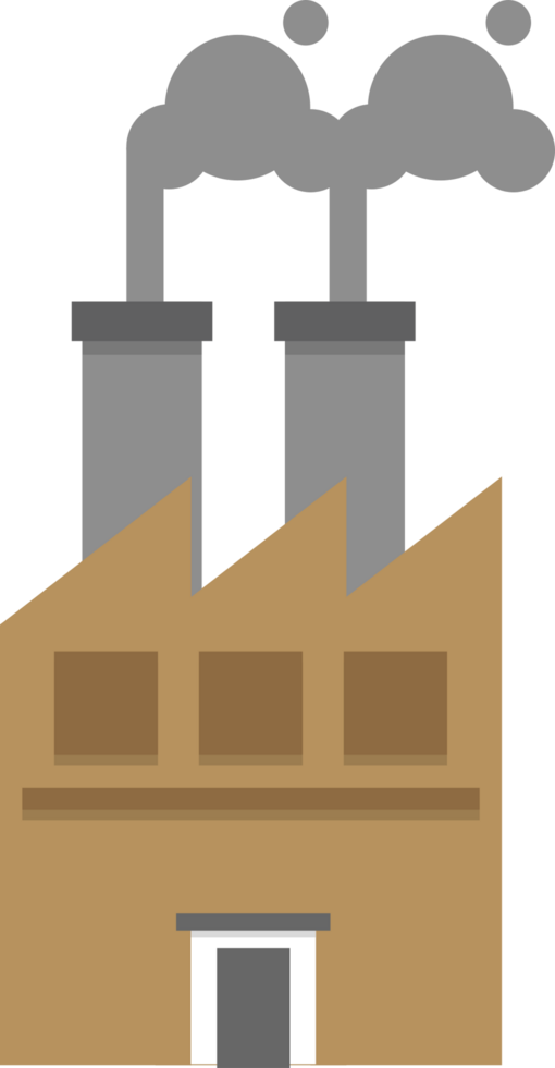City building factory vector