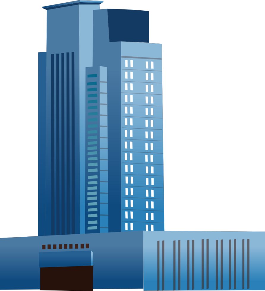 City building high rise vector
