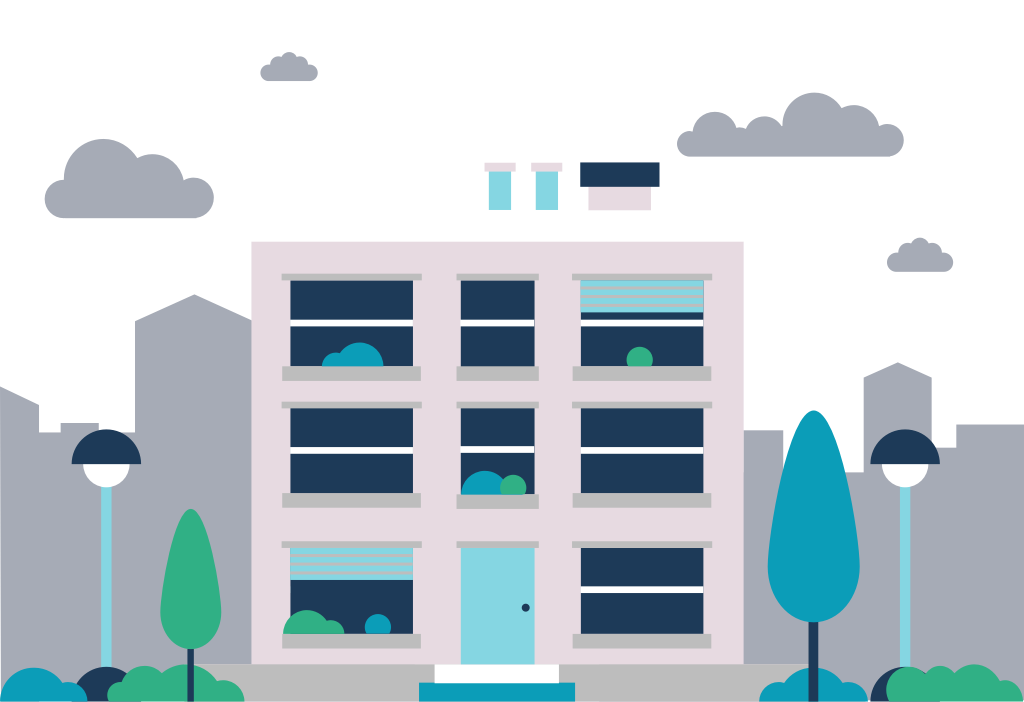 City landscape vector