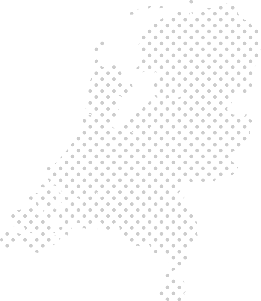 netherland dotted map vector