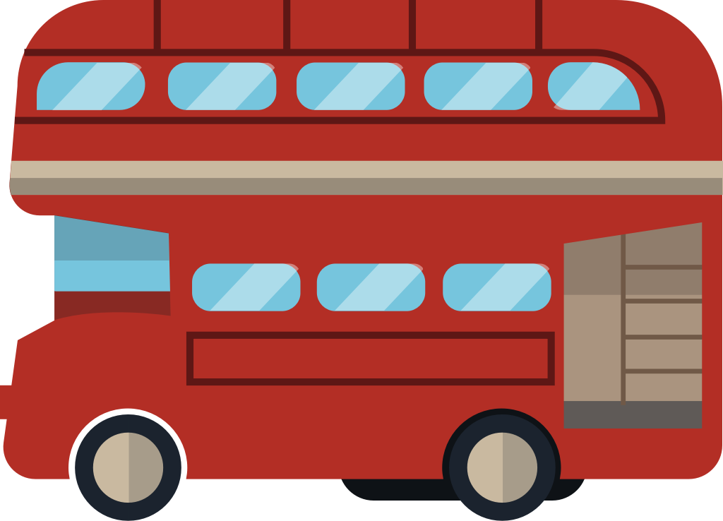 Londres ciudad autobús vector