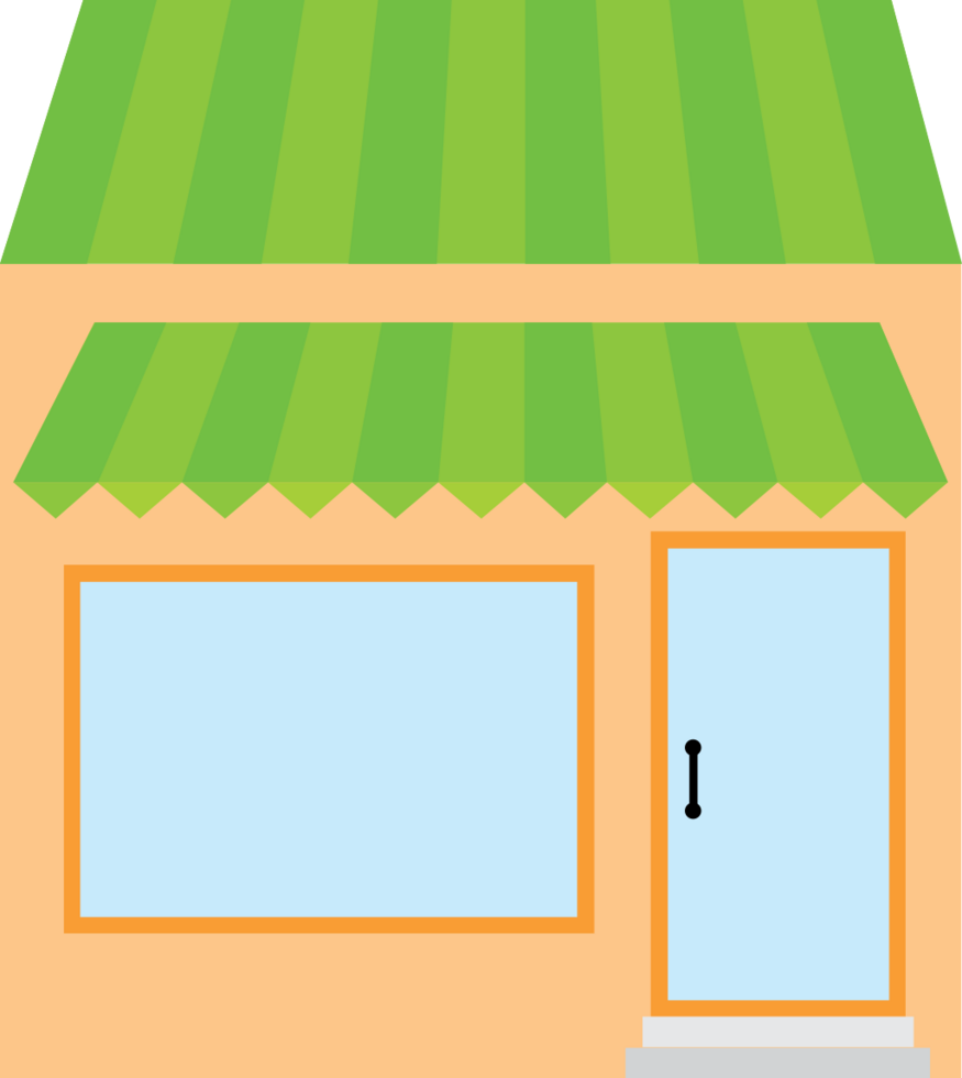 City building store vector