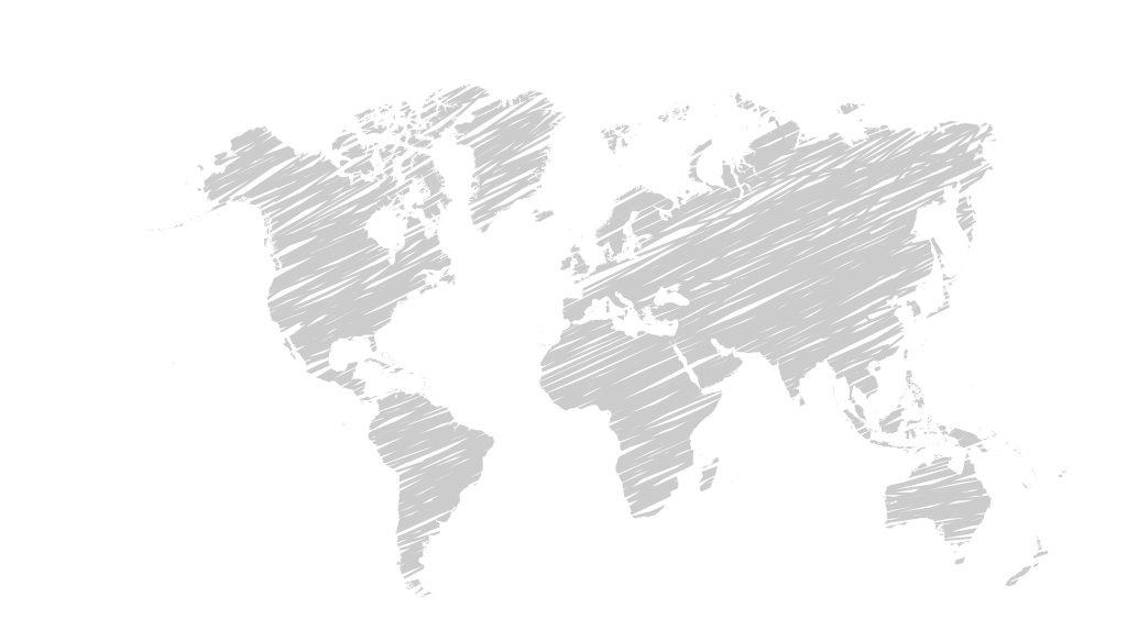 mapa del bosquejo del mundo vector