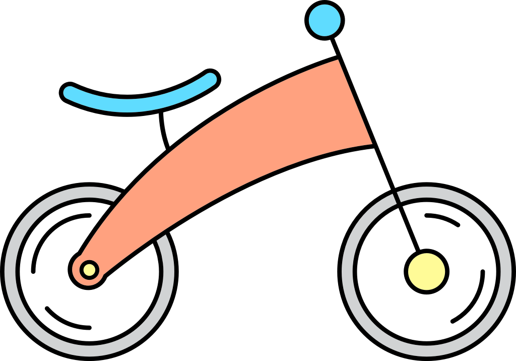 bicycle kid vector