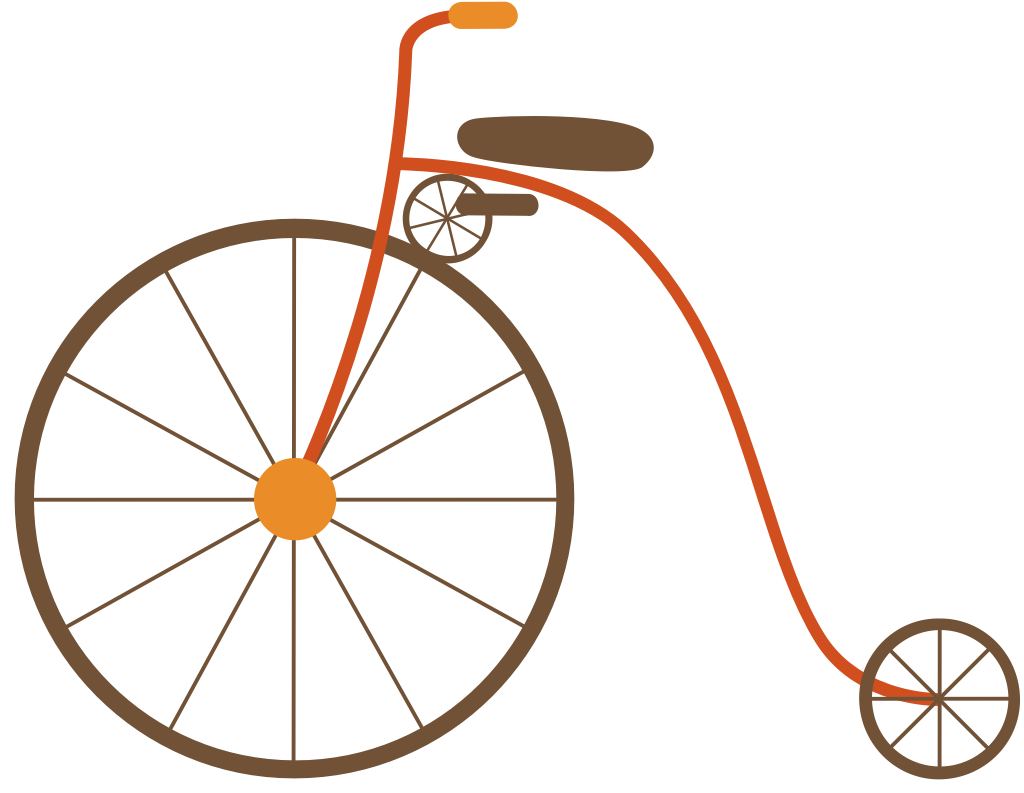 vintage bicycle vector