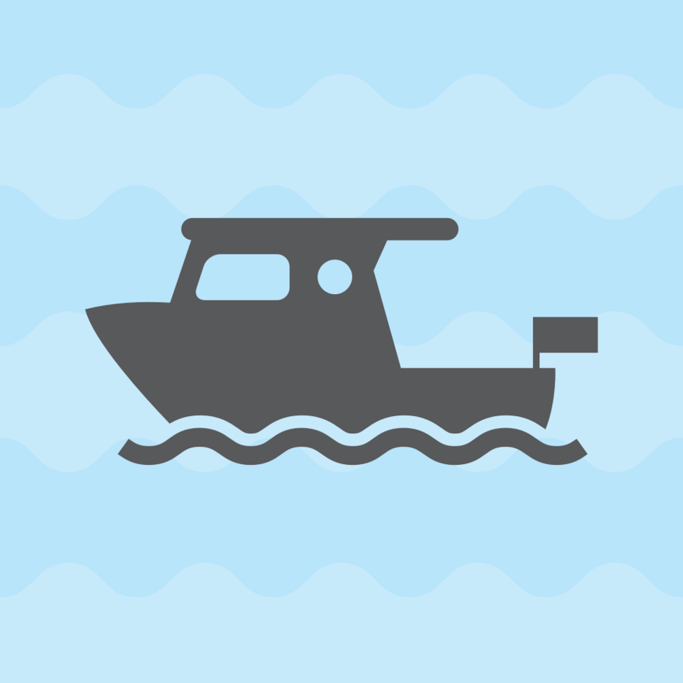 fishing boat vector