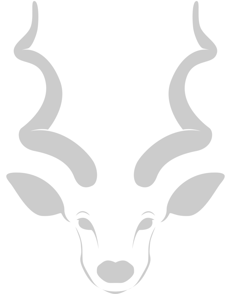 kudu head vector