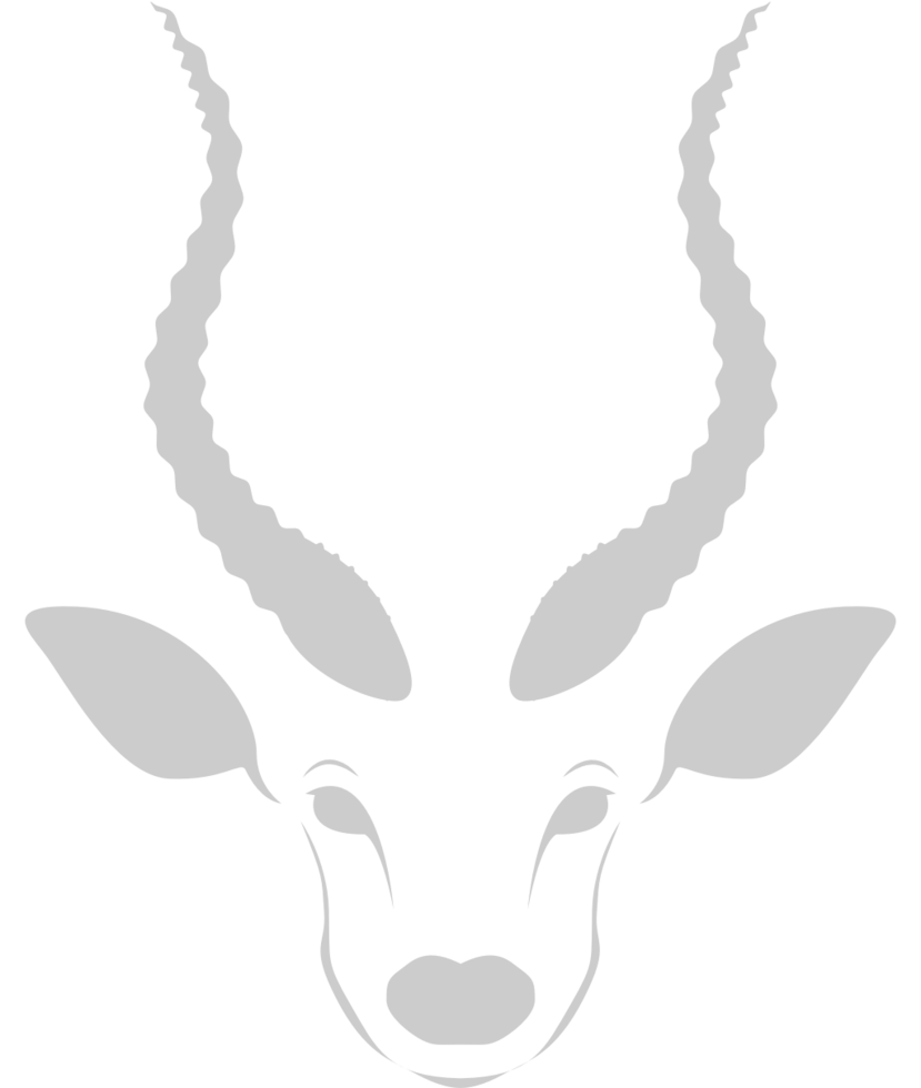 kudu head vector