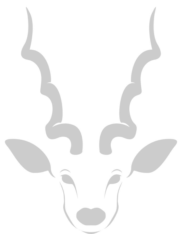 kudu head vector