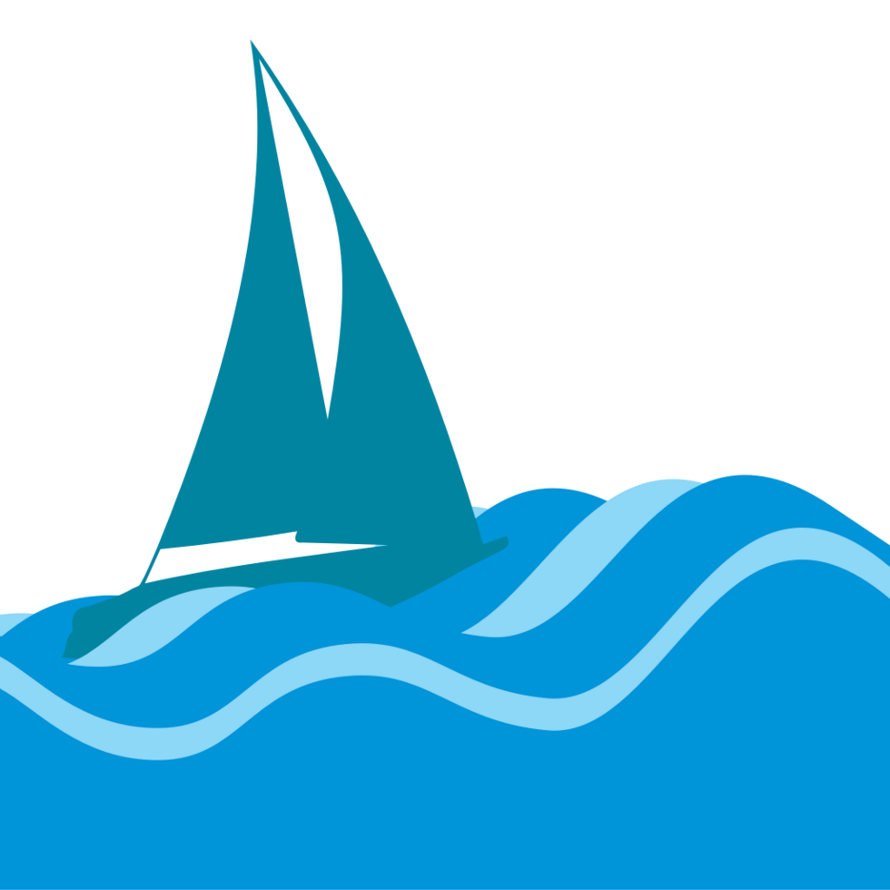 sailboat vector