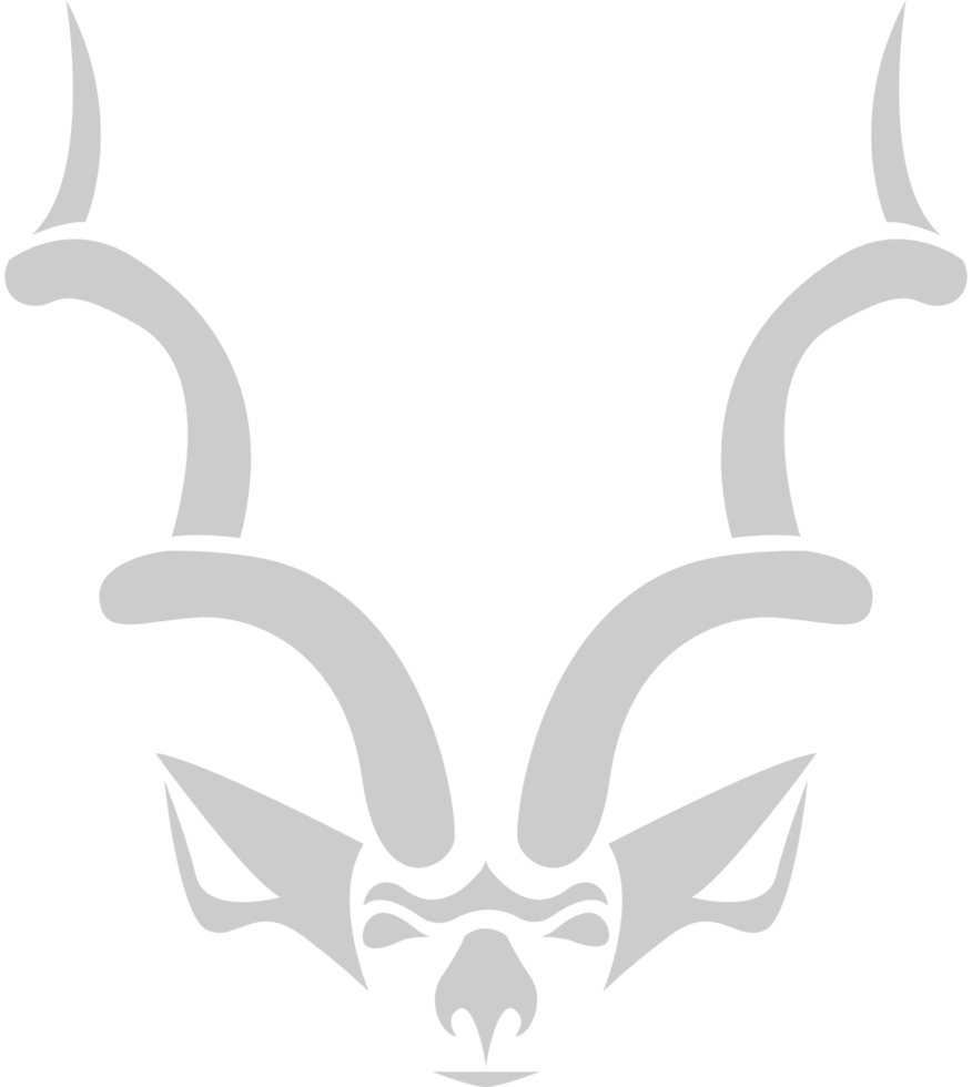 kudu head vector