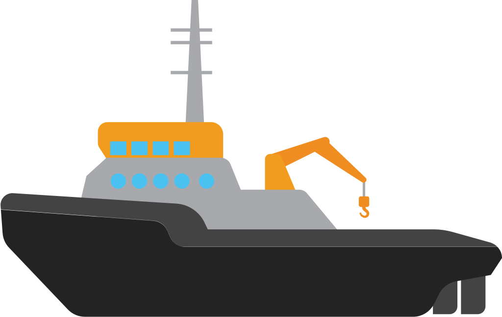 tugboat vector