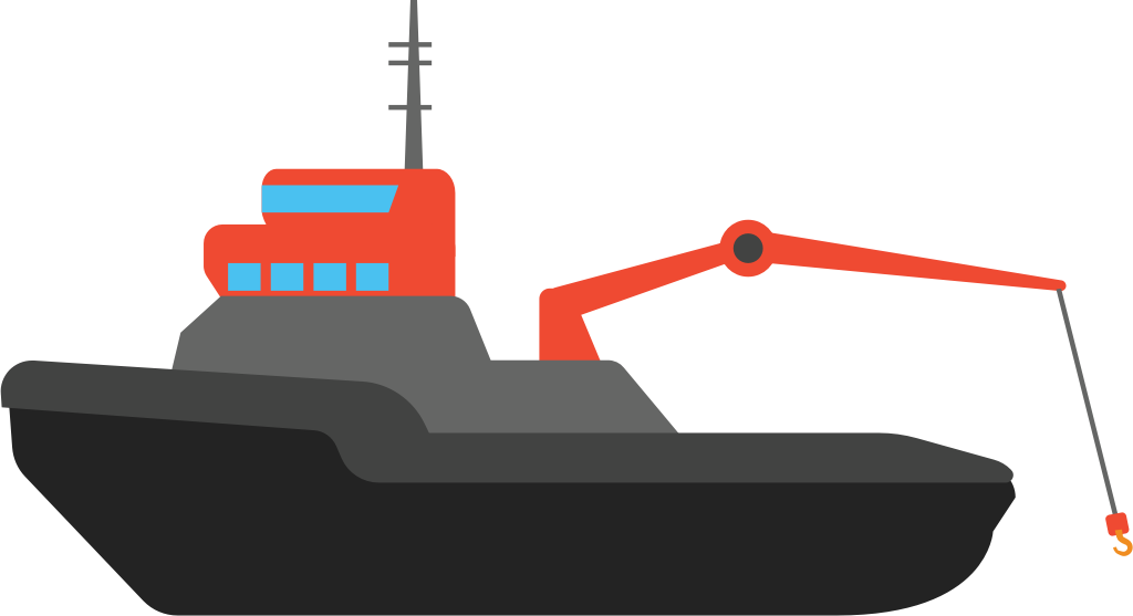 tugboat vector