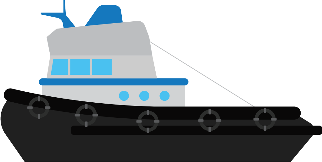 tugboat vector