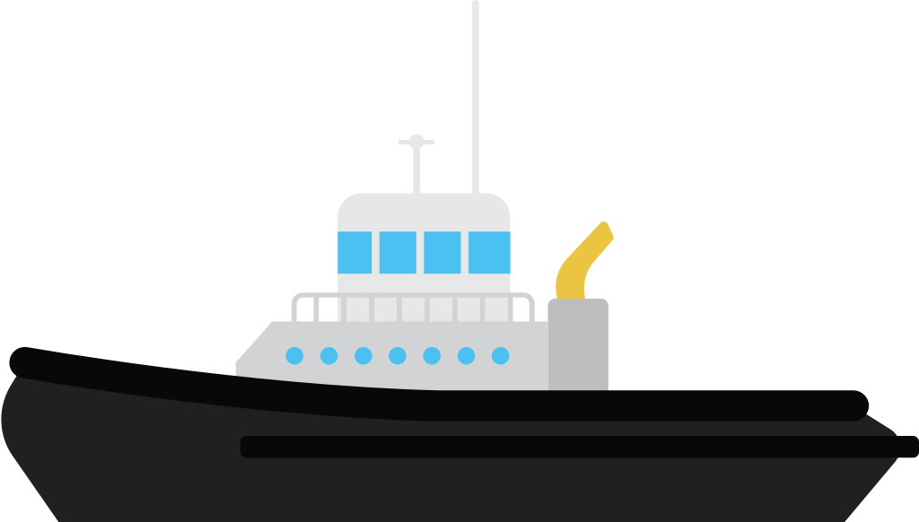 tugboat vector