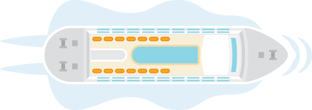 cruise ship vector
