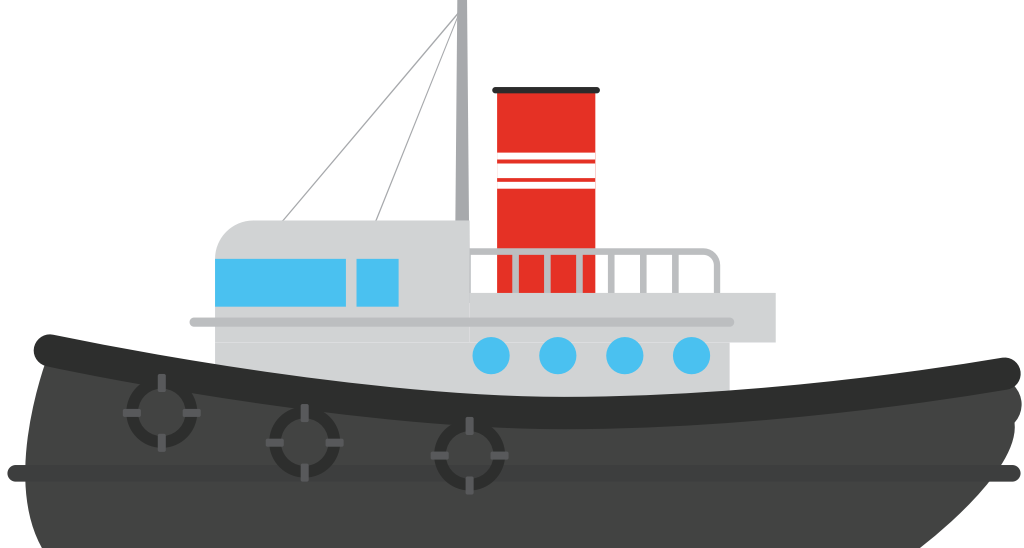 tugboat vector