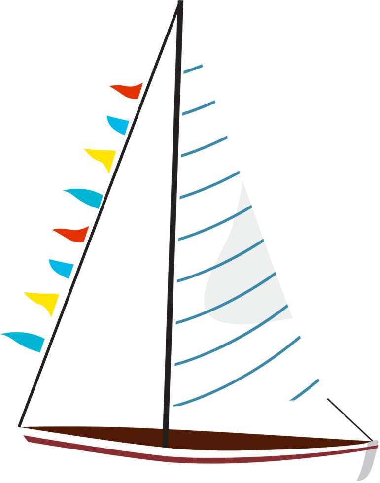 sailboat vector