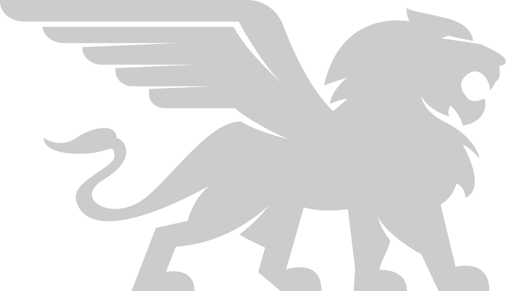 winged lion vector