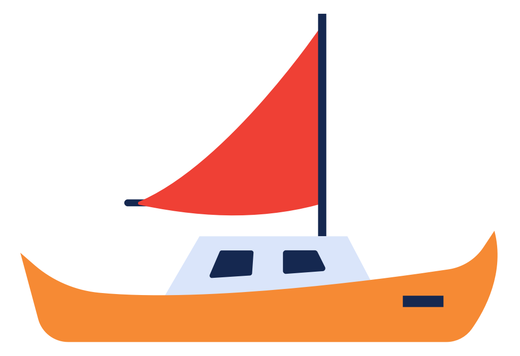 sailboat vector