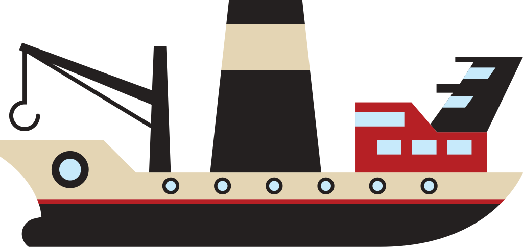 tugboat vector