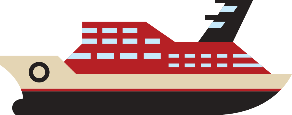 cruise ship vector