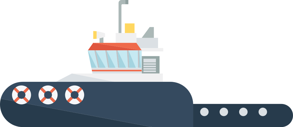 rescue boat vector