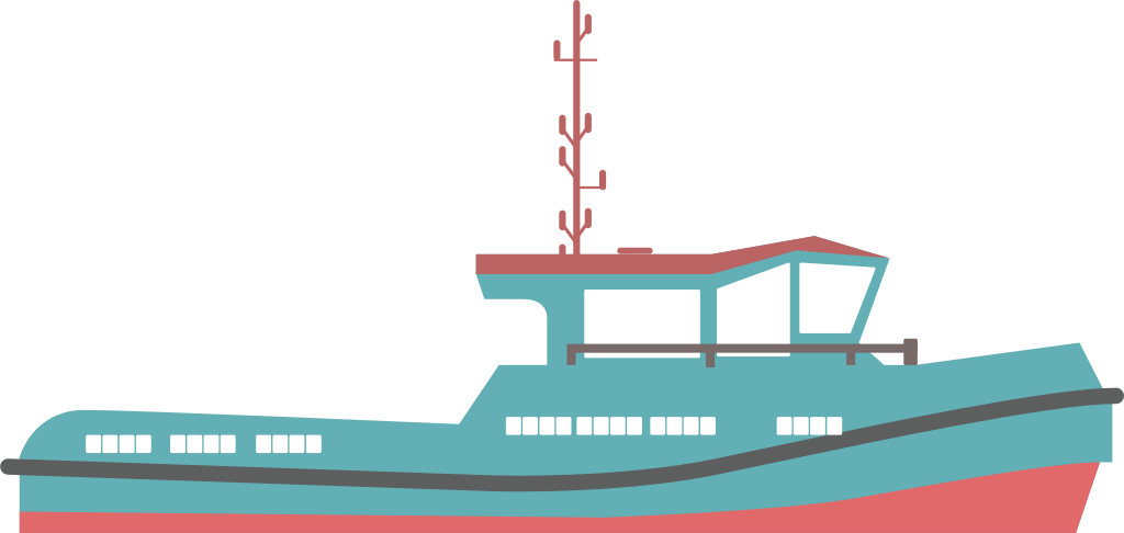 tugboat vector