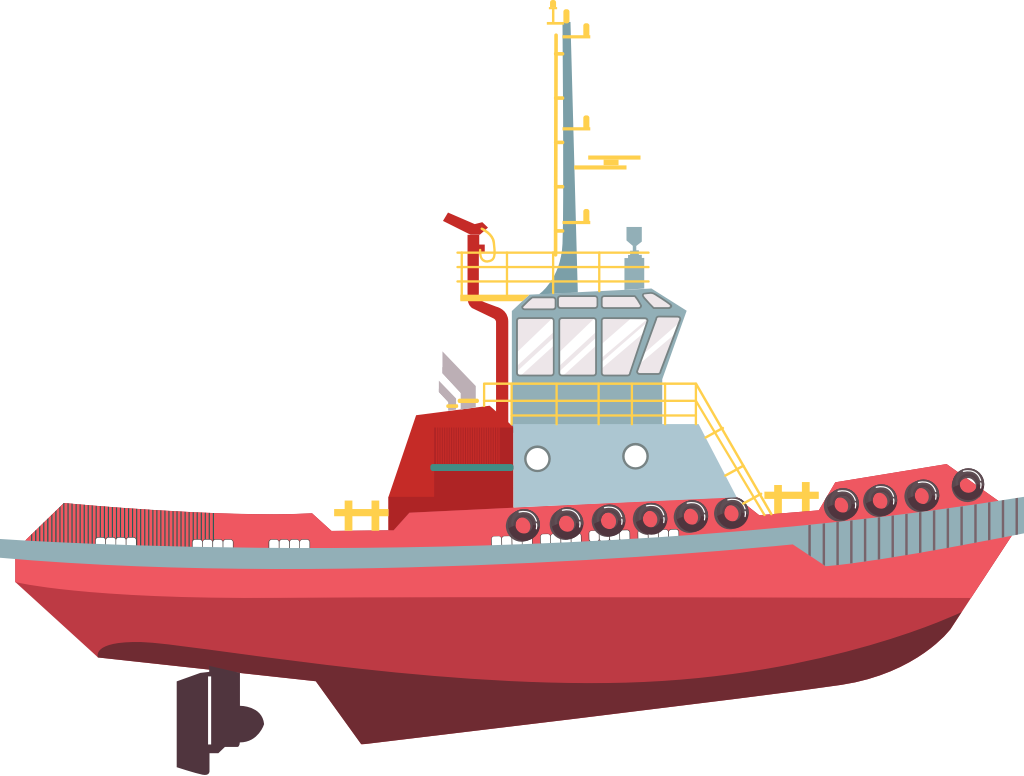 tugboat vector