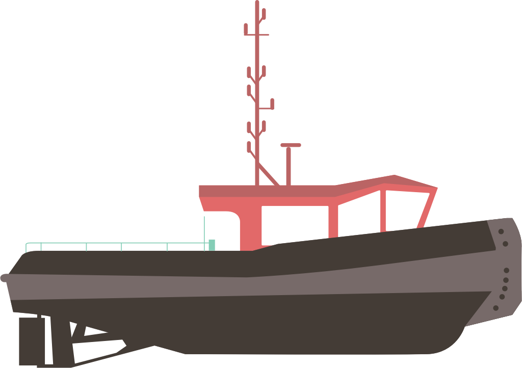 tugboat vector