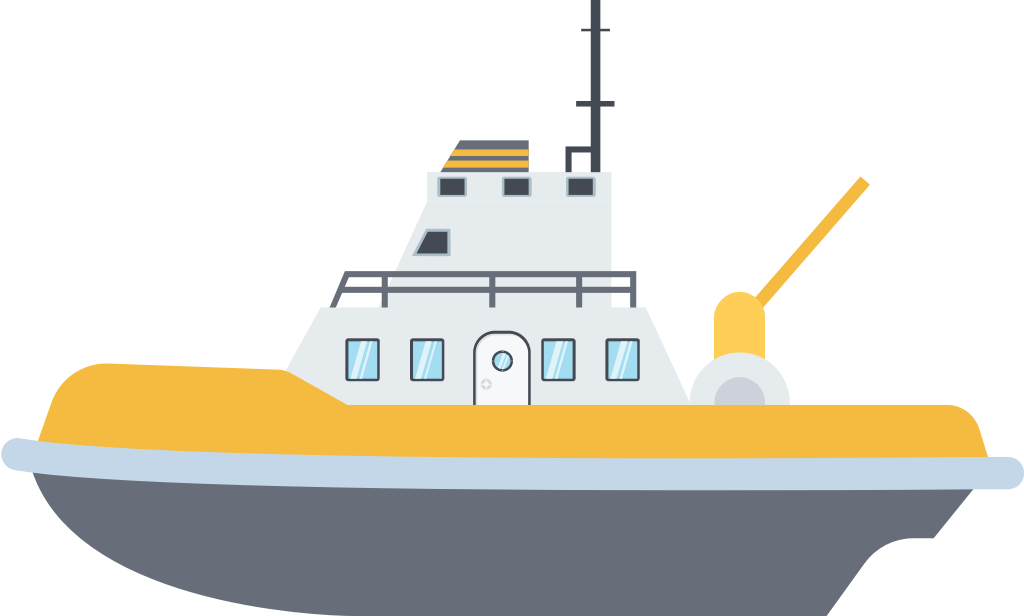 tugboat vector