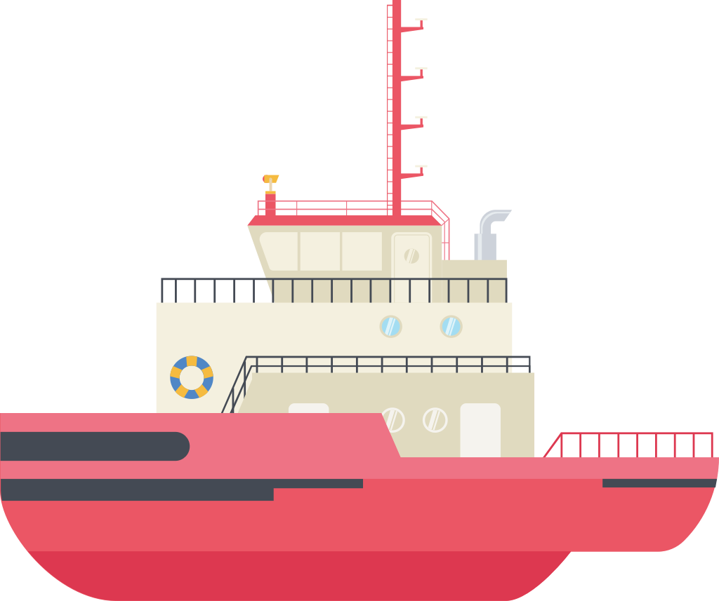 tugboat vector
