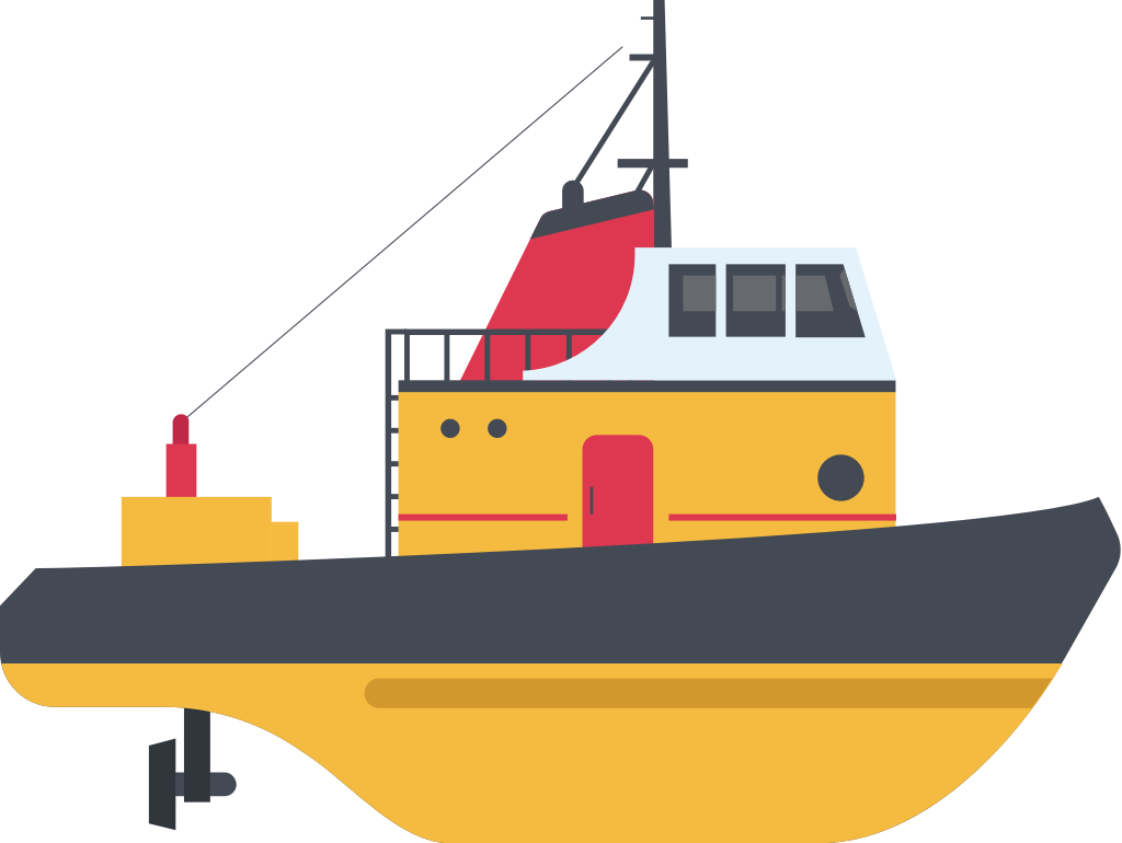 tugboat vector