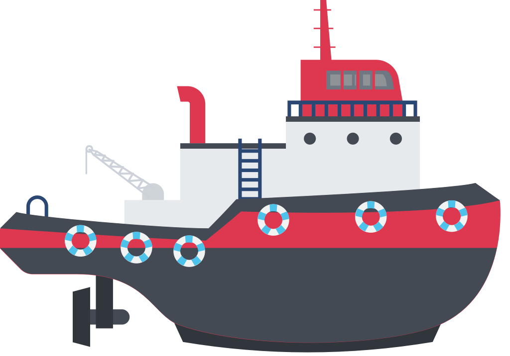 tugboat vector