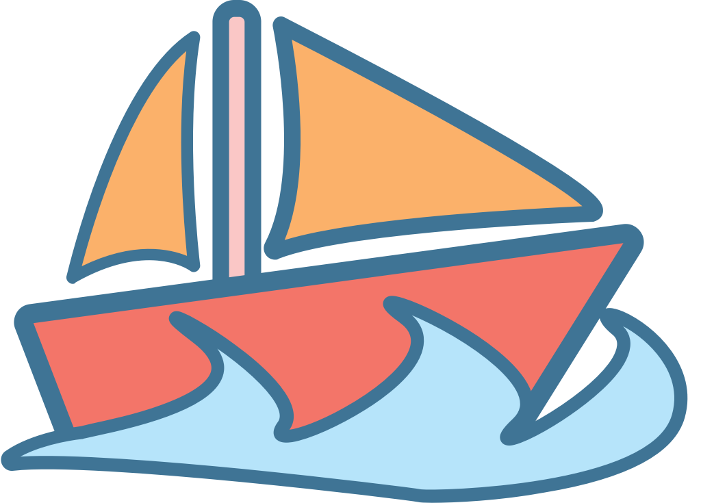 sailboat vector