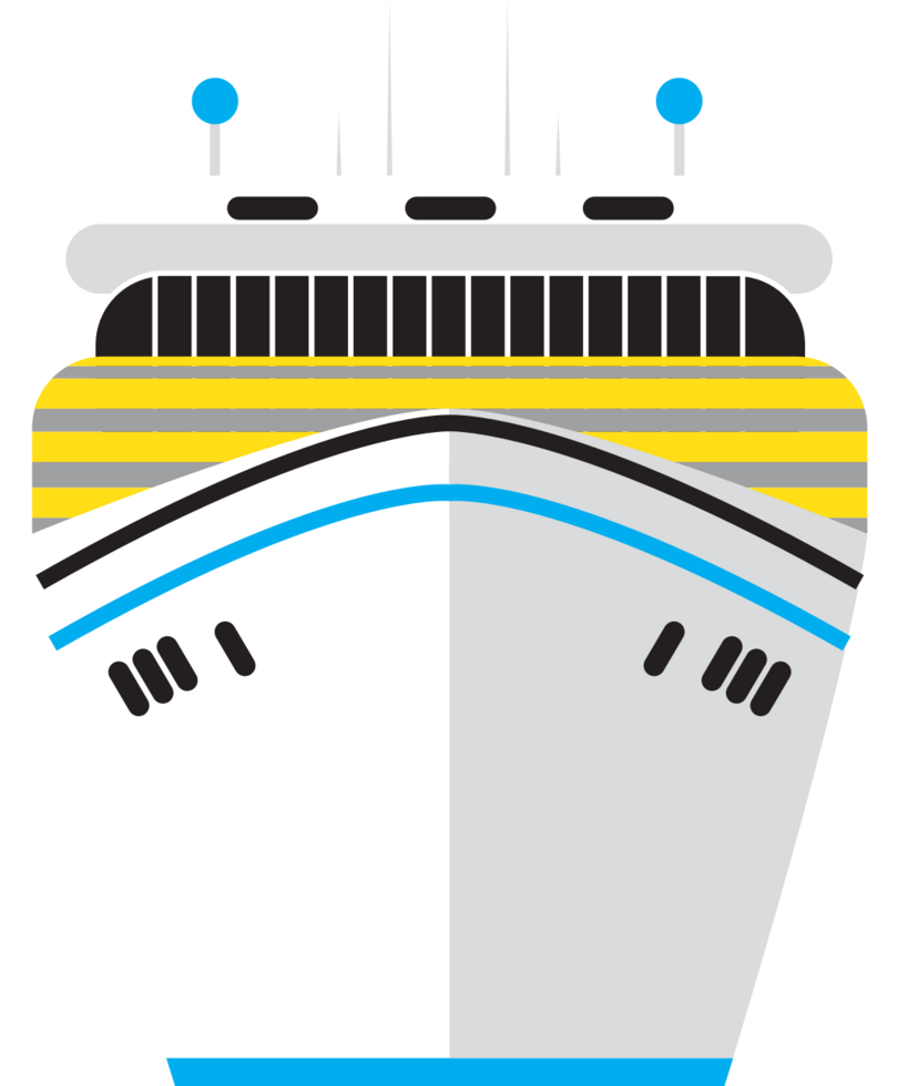 cruise ship vector