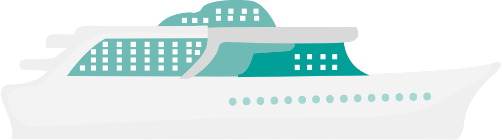 cruise ship vector