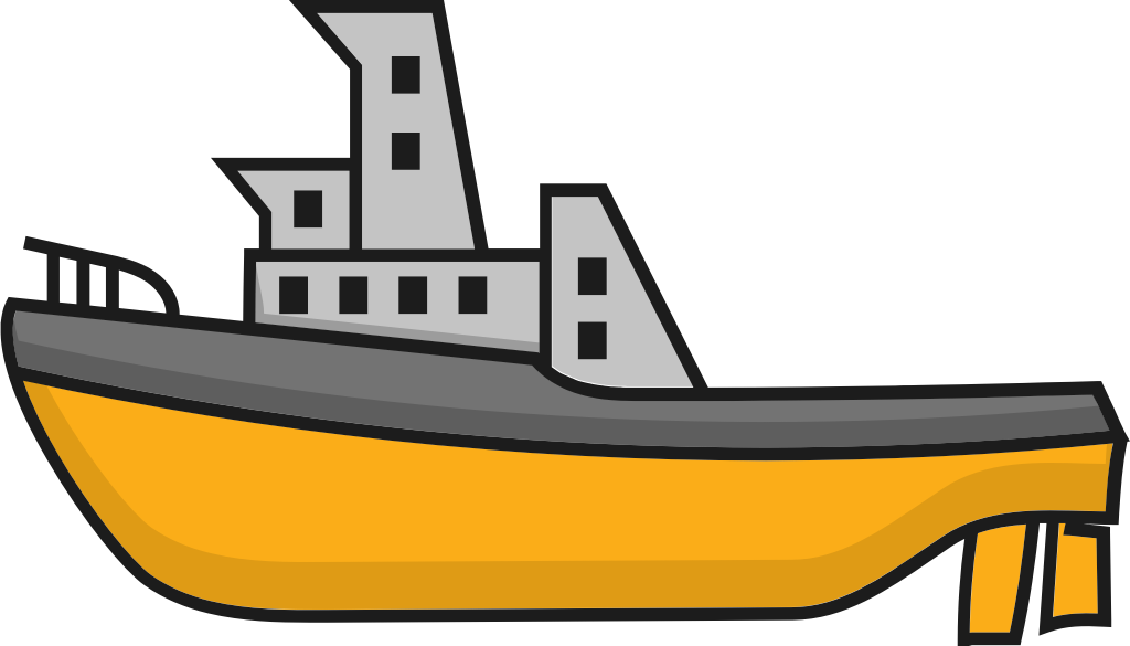 fishing ship vector
