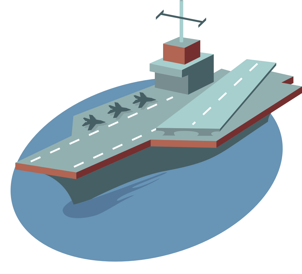 combat ship vector